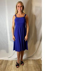 Jones New York Blue Cocktail Dress, Empire Waist, size 8.